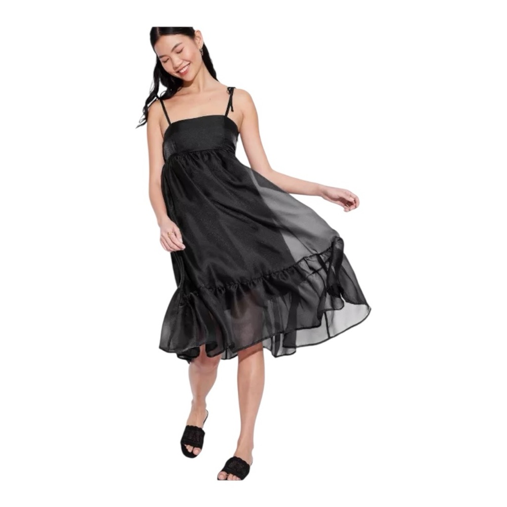 Wild Fable Black Midi Dress